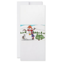 Best Friends Winter Wonderland Customized Rack Card