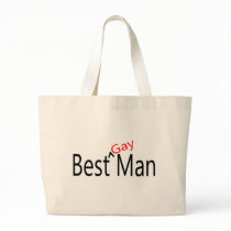 Best Gay Man Wedding Canvas Bag