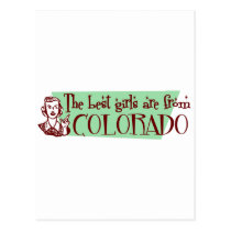 Best Girls are from Colorado postcards