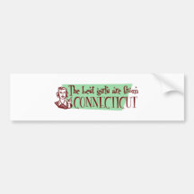 Best Girls are from Connecticut Bumper Sticker
