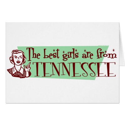 Best Girls are from Tennessee Greeting Cards by republicofstates
