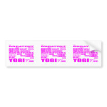 Best Girls Yogis Yoga : Pink Greatest Yogi Bumper Stickers