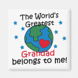Best Grandad Belongs to me Fridge Magnets