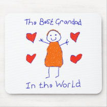 Best Grandad In The World mousepads