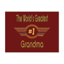 Best Grandma Ever postcards