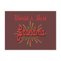Best Grandma Gifts postcards