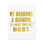 Best Grandma & Grandpa Postcard