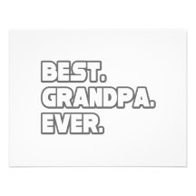 Best Grandpa Ever Custom Invitation