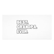 Best Grandpa Ever Custom Photo Card