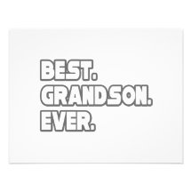 Best Grandson Ever Personalized Invitation
