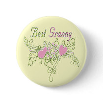 Best Granny Swirling Hearts buttons by DesignsOutOfMind Best Granny Swirling Hearts buttons
