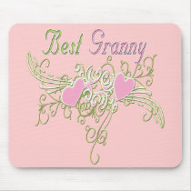 Best Granny Swirling Hearts mousepads by DesignsOutOfMind Best Granny Swirling Hearts mousepads