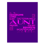 Best & Greastest Aunties & Aunts : Qualities Postcard