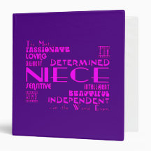 Best & Greastest Nieces Birthdays : Qualities 3 Ring Binders