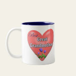 Best Great Grandmother Mothers Day Gifts Mug