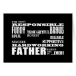 Best & Greatest Fathers & Dads Qualities of a Man Cards