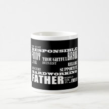 Best & Greatest Fathers & Dads Qualities of a Man Mug