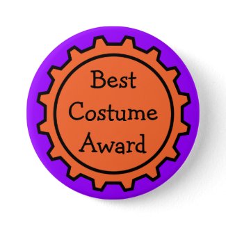 Best Halloween Costume Award Button button