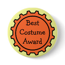Best Halloween Costume Award Button