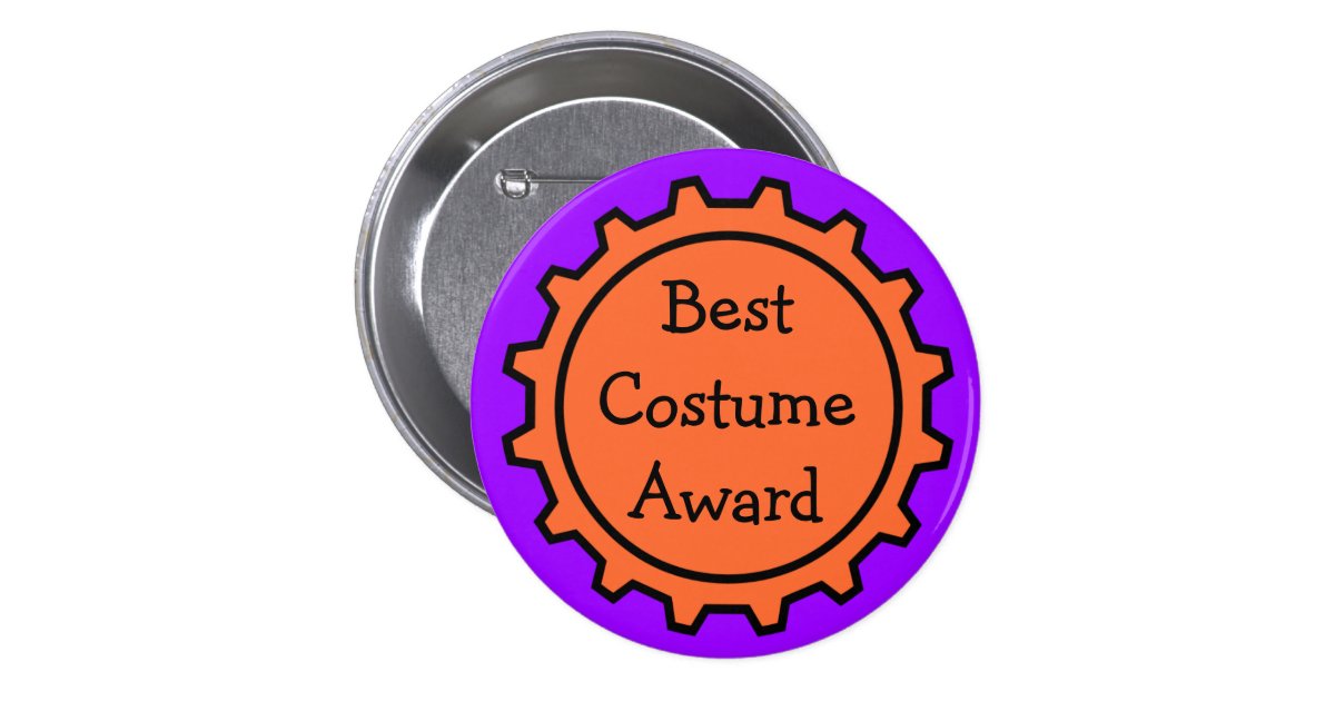 Best Halloween Costume Award Button Zazzle