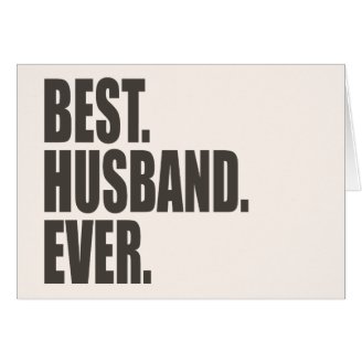 Best. Husband. Ever. Card