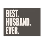 Best. Husband. Ever. Postcard