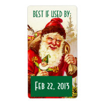 BEST IF USED BY Labels Canning Gifts From Santa labels