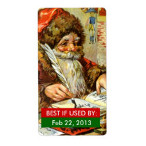 BEST IF USED BY Labels Canning Gifts Santa List labels