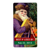 BEST IF USED BY Labels Gifts From Kitchen Santa labels