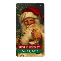 BEST IF USED BY Labels Home Canning Labels Santa labels
