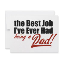 Best Job I've Ever Had... Being a Dad invitations by babyfactory Best Job I've Ever Had... Being a Dad invitations