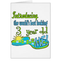 Best Looking 3 Year Old Greeting Cards
