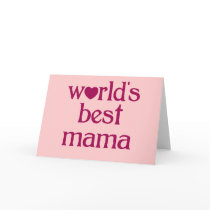 Best Mama Greeting Cards