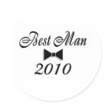 Best Man 2010 (Bowtie) Stickers