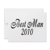 Best Man 2010 Custom Invite