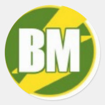 Best Man B/M Round Stickers