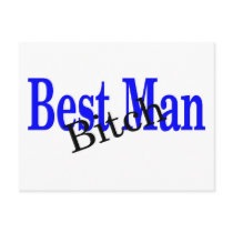 Best Man Bitch Post Cards