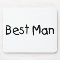 Best Man (Blk) mousepads