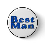 Best Man (Blue) Buttons