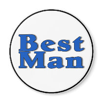 Best Man (Blue) magnets by CelebrationZazzle Best Man (Blue) magnets