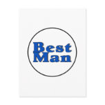 Best Man (Blue) Post Card