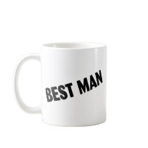 Best Man Bold Black Coffee Mug