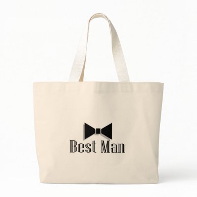 Best Man (Bow Tie 2) Canvas Bag by BacheloretteGirl
