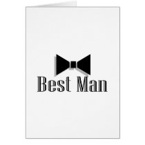 Best Man (Bow Tie 2) Greeting Card