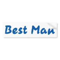 Best Man bumper stickers