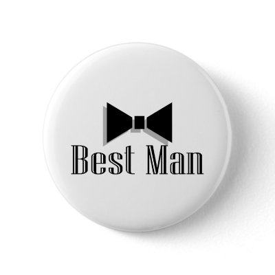 Best Man Pinback Buttons