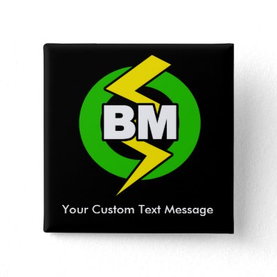 Best Man Button, Custom Text
