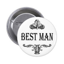 best man button customizable with own color