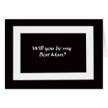 Best Man Card