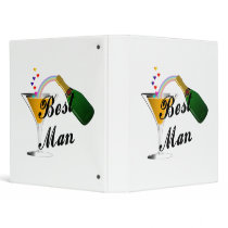 Best Man Champagne Toast Binders